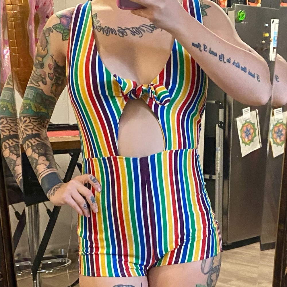 Rainbow Striped Jumper
